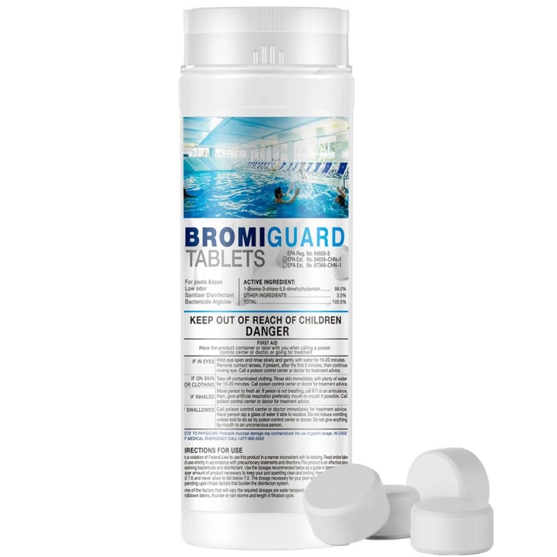 1-bromo-3-chloro-5,5-dimethylhydantoin cho bể bơi và spa